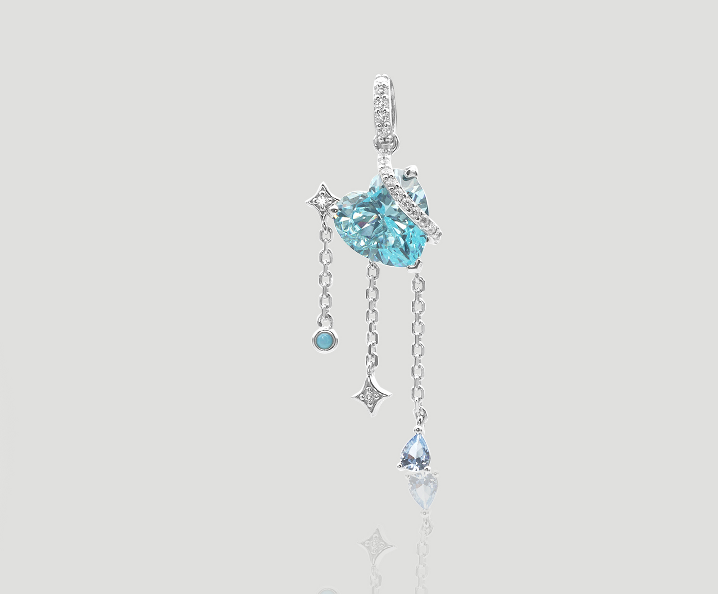 Azure Heart Brilliance Pendant | Celere