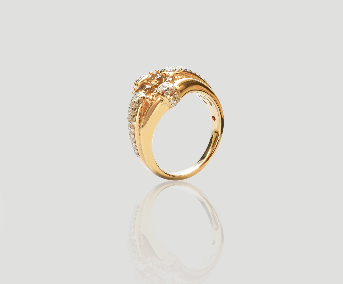 Cross Diamond Gold Ring | Celere Jewelry