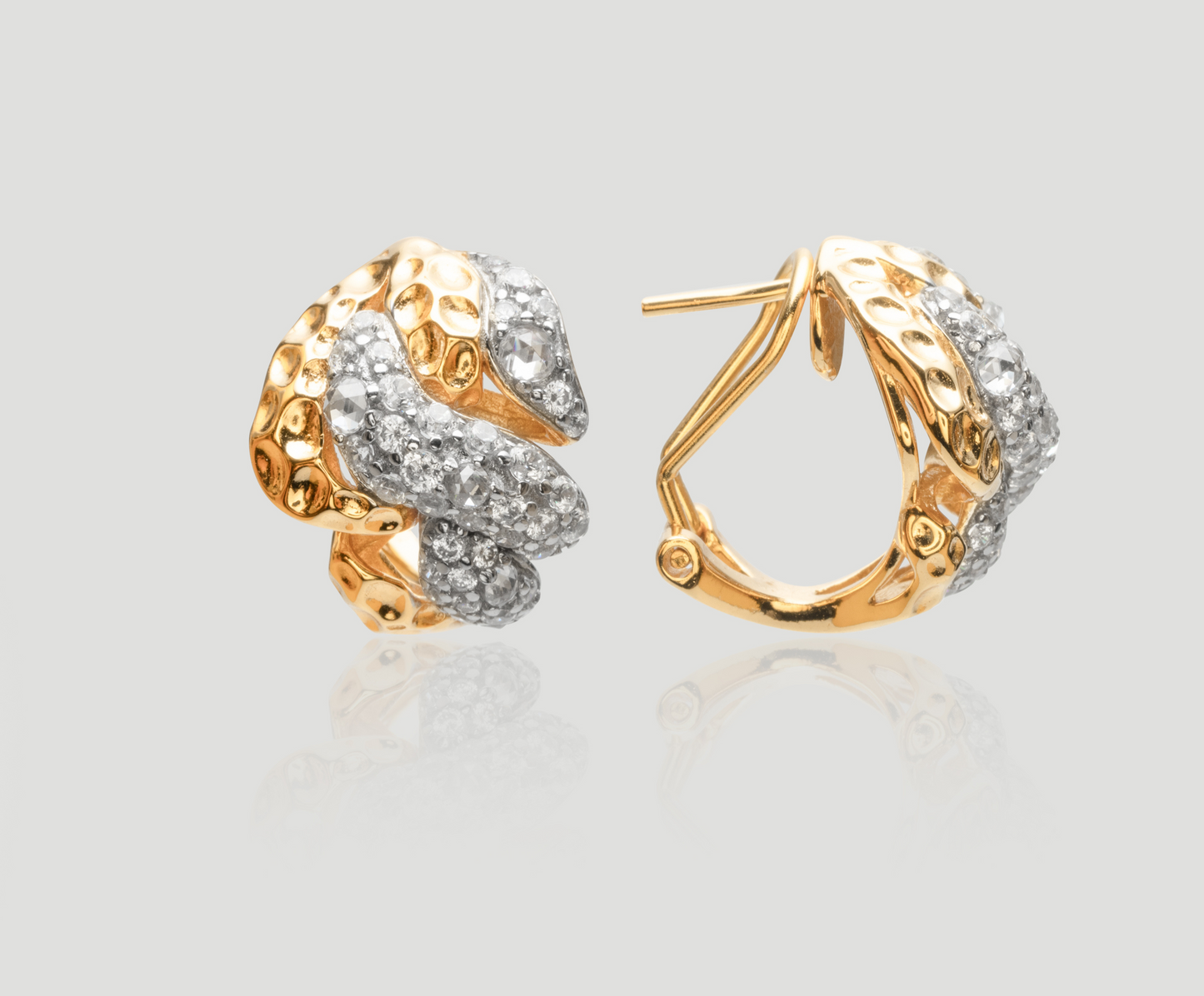 Complex Snake Silver Earrings | Celere Jewelry