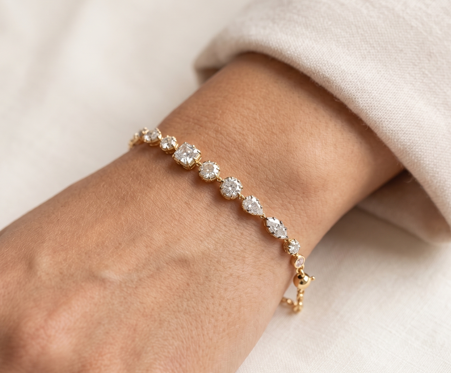 Multi-Cut Prism Shimmer Bracelet