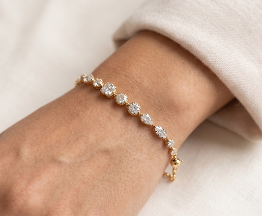 Multi-Cut Prism Shimmer Bracelet