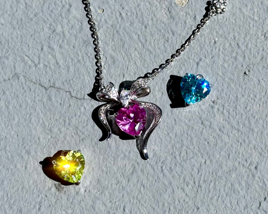 3-in-1 Candy Heart Diamond Necklace