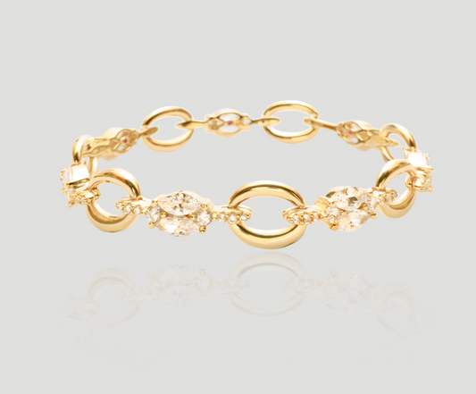 Minimal Diamond Gold Bangle | Celere Jewelry